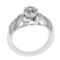 1.72 Ctw VS/SI1 Diamond 14K White Gold Vintage Style Ring
