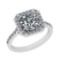 2.60 CtwVS/SI1 Diamond 14K White Gold Engagement Halo Ring