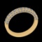 0.86 Ctw VS/SI1 Diamond 14K Yellow GoldEntity band Ring
