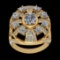 2.65 Ctw VS/SI1 Diamond 18K Yellow Gold Engagement /Wedding Anniversary Ring