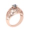 1.07 Ctw SI2/I1 Diamond 14K Yellow Gold Engagement /Wedding Halo Ring