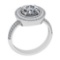 3.04 Ctw VS/SI1 Diamond 14K White Gold Engagement Halo Ring
