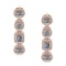 4.80 Ctw VS/SI1 Diamond Style 14K Rose Gold Earrings ALL DIAMOND ARE LAB GROWN