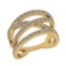 1.26 Ctw VS/SI1 Diamond 14K Yellow Gold Engagement /Wedding Band Ring