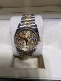 TWO-TONE OYSTERPERPETUAL 36MM W/ FACTORY DIAMONDS COMES WITH BOX AND PAPER