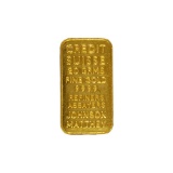 20g Credit Suisse Johnson Matthey Gold Bar .9999