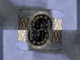 Used Custom Rolex 36mm DayDate w/ 23.50 cttw Diamond (G-H, SI1-SI2) comes with box and appraisal