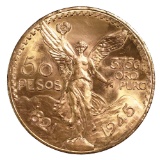 Mexico 50 Pesos Gold 1944 UNC