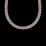 2.82 Ctw VS/SI1 Diamond 14K Rose Gold Necklace