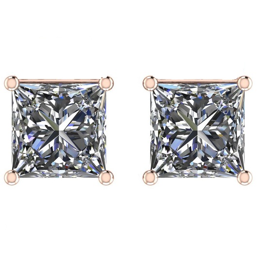Certified 1.02 CTW Diamond (LAB GROWN Certified DIAMOND Stud Earrings ) D/SI2