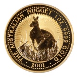Australian Gold Nugget/Kangaroo One Ounce 2001
