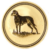 2006 Australia 2 oz Gold Lunar Dog