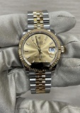 New 36mm Oysterperpetual Datejust Two-Tone Gold Rolex Ref 126233 Comes with Box & Papers