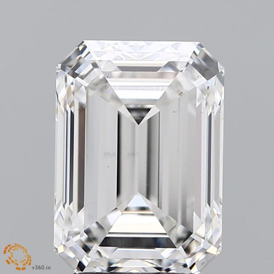3.74 ctw. VS1 IGI Certified Emerald Cut Loose Diamond (LAB GROWN)