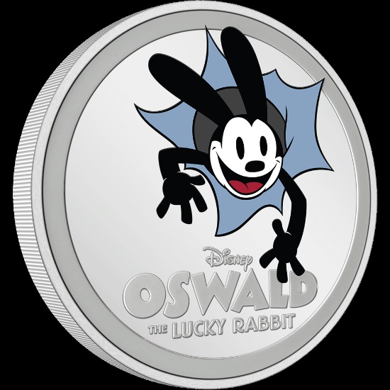 Disney 100 Years of Wonder - Oswald the Lucky Rabbit 1oz Silver Coin