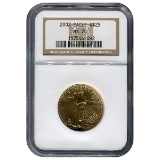 Certified American $25 Gold Eagle 2002 MS70 NGC