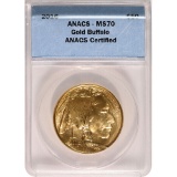 Certified Uncirculated Gold Buffalo 2016 MS70 ANACS