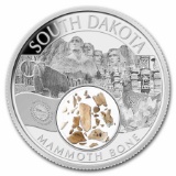 2023 1 oz Silver Treasures of the U.S. South Dakota Mammoth Bone
