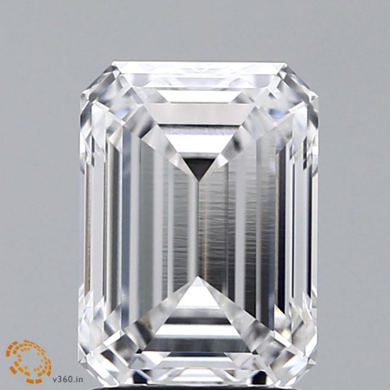2.1 ctw. VVS2 IGI Certified Emerald Cut Loose Diamond (LAB GROWN)