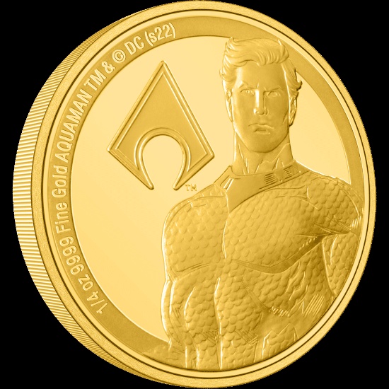 AQUAMAN(TM) Classic 1/4oz Gold Coin