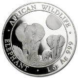 Somalia 1 oz Silver Elephant 2014