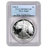 Certified Proof Silver Eagle 1990-S PR70DCAM PCGS