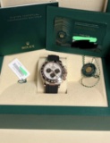 Extremely Rare New 40mm 18k Rose Gold Daytona 'Meteorite Dial' on Oyster Flex Band comes with Box an