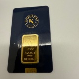 Kinesis Mint 1/2 Ounce Gold Bar Sealed