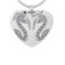 0.36 Ctw VS/SI1 Diamond 14k white Gold Pendant (ALL DIAMOND ARE LAB GROWN)