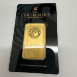 Perth Mint 1 ounce Gold Bar In Assay