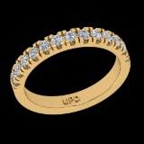 0.52 Ctw VS/SI1 Diamond 10k Yellow Gold Eternity Band Ring (ALL DIAMOND ARE LAB GROWN)