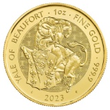 2023 GB 1 oz Gold The Royal Tudor Beasts The Yale of Beaufort BU