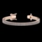 3.48 CtwVS/SI1 Diamond Prong Set 14K Rose Gold 2 Row Bracelet (ALL DIAMOND ARE LAB GROWN )