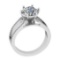 3.05 Ctw SI2/I1 Diamond Style Prong Set 18K White Gold Anniversary Ring