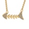 0.16 Ctw VS/SI1 Diamond 14K Yellow Gold Pendant Necklace (ALL DIAMOND LAB GROWN )