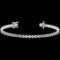2.60 CtwVS/SI1 Diamond Prong Set 14K White Gold Bracelet (ALL DIAMOND ARE LAB GROWN )