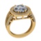 5.07 Ctw SI2/I1 Diamond Style Prong Set 18K Yellow Gold Engagement Halo Ring