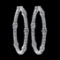 2.08 Ctw VS/SI1 Diamond 14K White Gold Hoop Earrings (ALL DIAMOND ARE LAB GROWN )