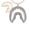 5.44 Ctw VS/SI1 Diamond 14K Rose Gold Necklace (ALL DIAMOND ARE LAB GROWN )