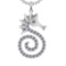2.56 Ctw VS/SI1 Diamond Prong Set 14k white Gold Creature Pandant (ALL DIAMOND ARE LAB GROWN )
