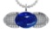 31.58 Ctw VS/SI1 Tanzanite and Diamond 14K White Gold Pendant