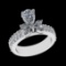 1.73 Ctw VS/SI1 (ALL DIAMOND ARE LAB GROWN ) Diamond 10k white Gold Engagement Ring