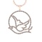 2.92 Ctw VS/SI1 Diamond 14K Rose Gold Birds Necklace(ALL DIAMOND ARE LAB GROWN )