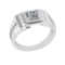0.54 Ctw VS/SI1 Diamond 10K White Gold Engagement Ring (ALL DIAMOND ARE LAB GROWN) (ALL DIAMOND ARE