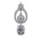 6.87 Ctw VS/SI1 Diamond Prong Set 14K white Gold Pandant (ALL DIAMOND ARE LAB GROWN) (ALL DIAMOND AR
