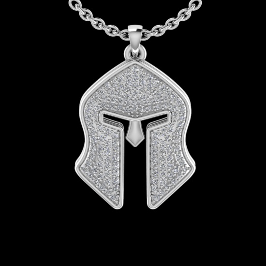 0.96 Ctw VS/SI1 Diamond 14K White Gold Necklace (ALL DIAMOND ARE LAB GROWN )