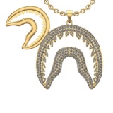 5.44 Ctw VS/SI1 Diamond 14K Yellow Gold Necklace (ALL DIAMOND ARE LAB GROWN )