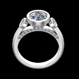 2.61 Ctw VS/SI1 Diamond 10k white Gold Engagement Ring (ALL DIAMOND ARE LAB GROWN) (ALL DIAMOND ARE