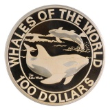 Bahamas $100 Silver Kilo Killer Whale 1994 PF w/ Box & COA