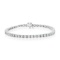 10.7 ctw 14K White Gold 7 inch Basket 4 Prong Tennis Bracelet (LAB-GROWN)